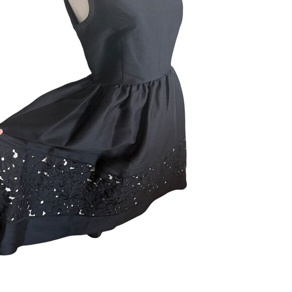Kate Spade Dress Black US 4 fit and flare dress 50s style square neck LBD knee - Picture 5 of 13